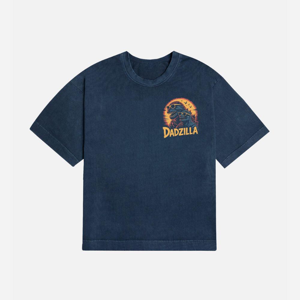 Dadzilla Father of the Monsters Cartoon Design T-Shirt