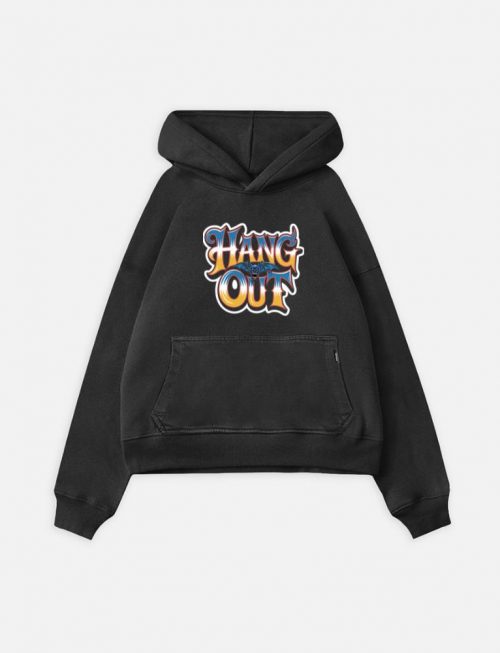 Hang Out Retro Street Graphic Hoodie