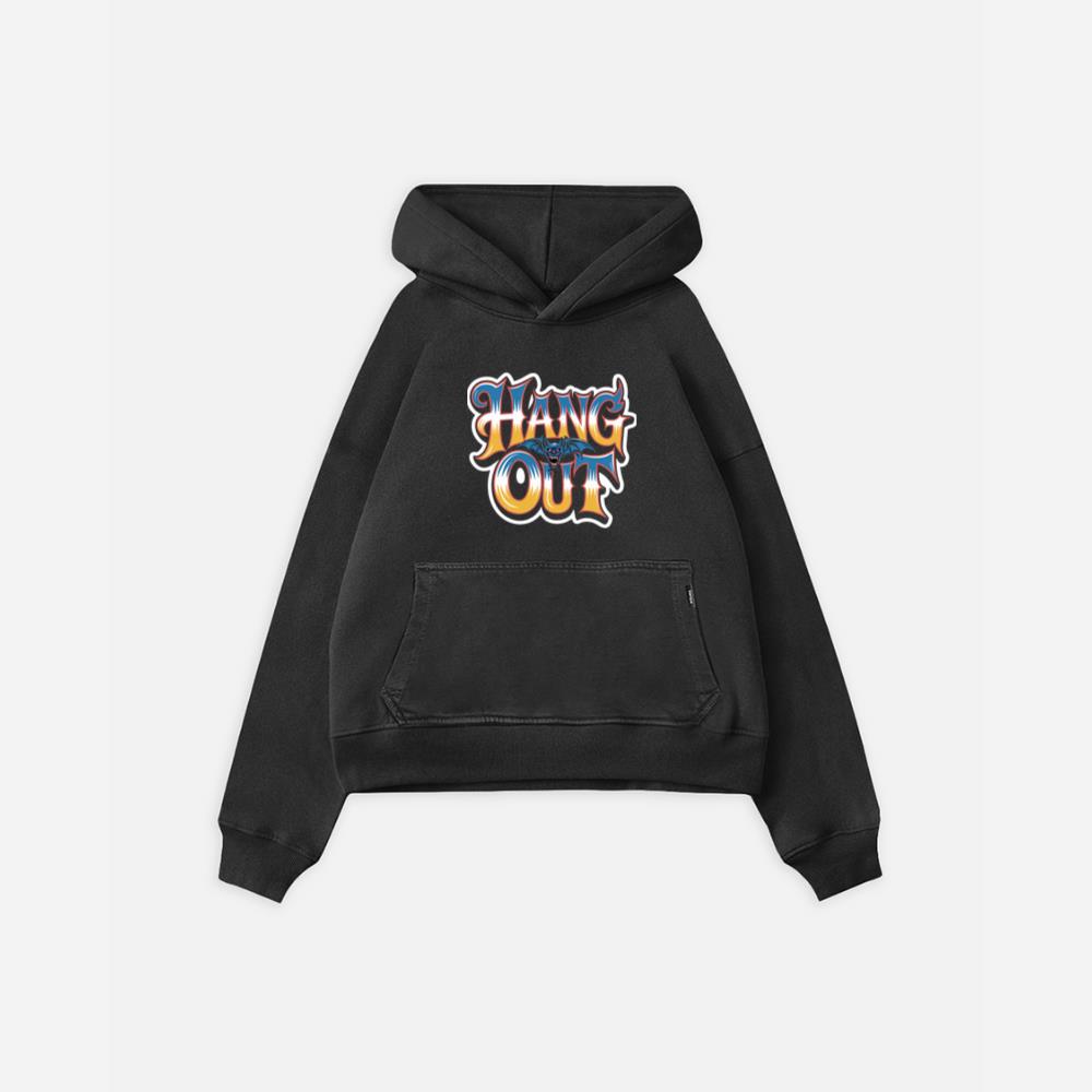 Hang Out Retro Street Graphic Hoodie