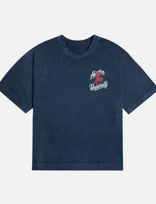 Hunter University Retro Boxing Graphic Design T-Shirt