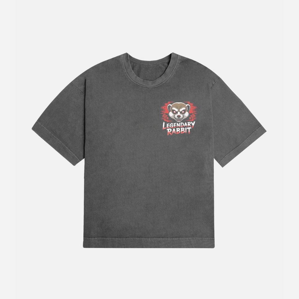 Legendary Rabbit Retro Animal Graphic T-Shirt - Image 2