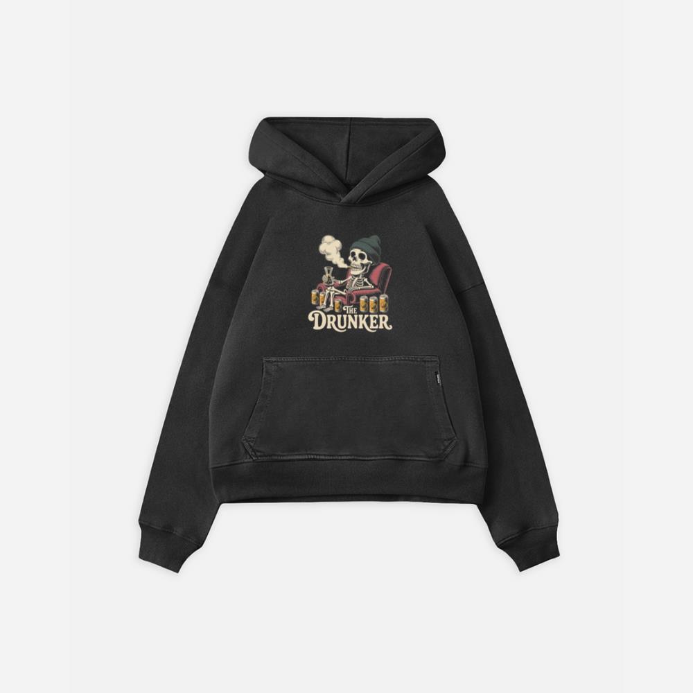 The Drunker Skeleton Beer Mug Design Hoodie